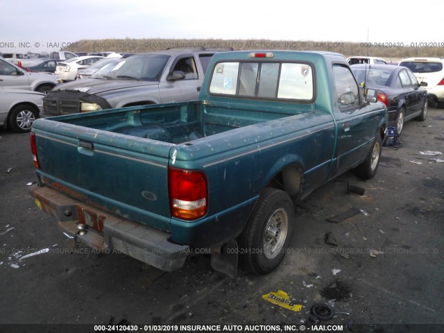 1FTCR10A3PPB20510 - 1993 FORD RANGER GREEN photo 4