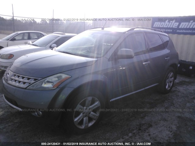 JN8AZ08T27W520981 - 2007 NISSAN MURANO GRAY photo 2