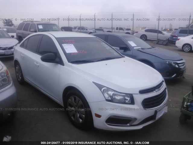 1G1PA5SG5F7261426 - 2015 CHEVROLET CRUZE LS WHITE photo 1