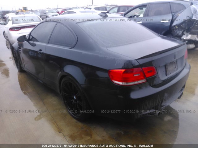 WBSWD93519P361549 - 2009 BMW M3 BLACK photo 3