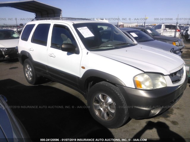 4F2YU08191KM17725 - 2001 MAZDA TRIBUTE LX/ES WHITE photo 1