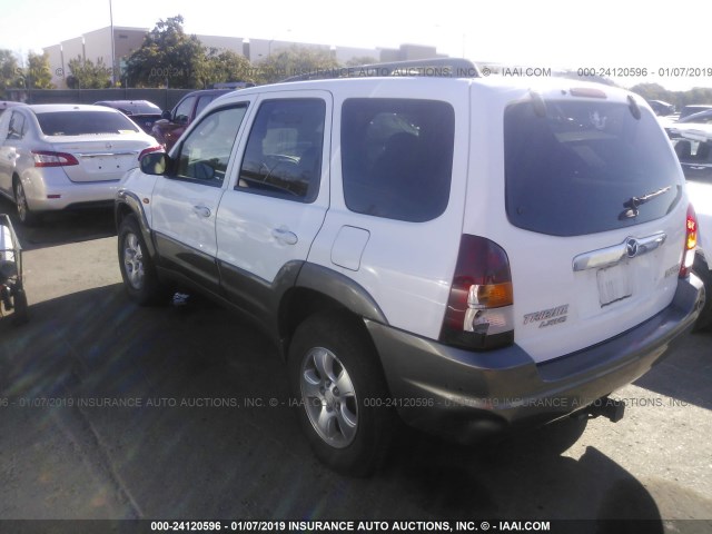 4F2YU08191KM17725 - 2001 MAZDA TRIBUTE LX/ES WHITE photo 3