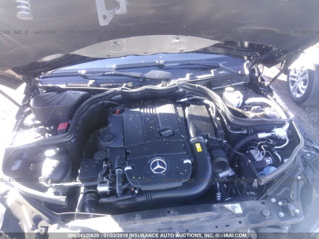 WDDGF4HBXCA636911 - 2012 MERCEDES-BENZ C 250 BLACK photo 10