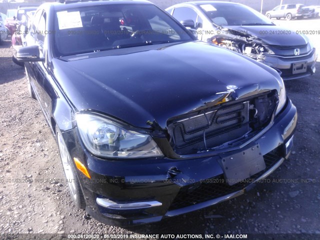 WDDGF4HBXCA636911 - 2012 MERCEDES-BENZ C 250 BLACK photo 6