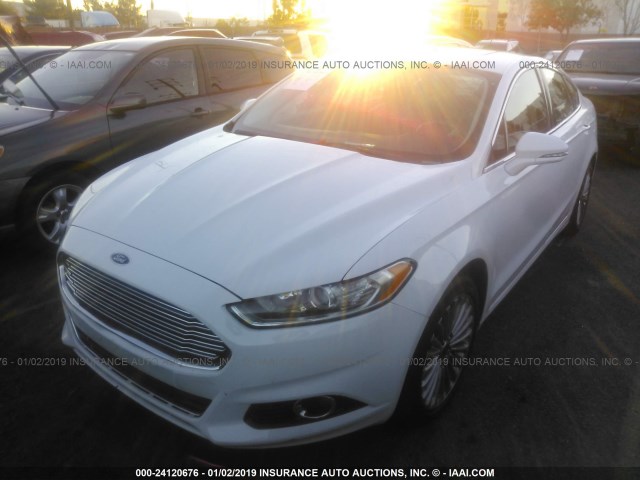 3FA6P0K93GR217561 - 2016 FORD FUSION TITANIUM WHITE photo 2