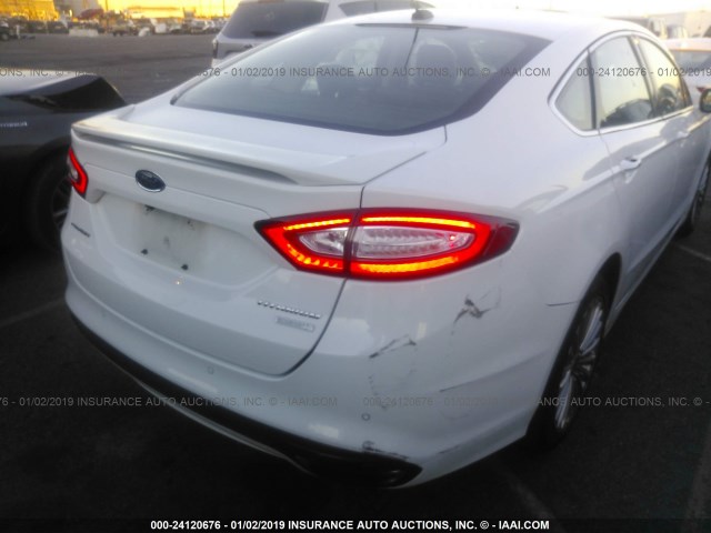 3FA6P0K93GR217561 - 2016 FORD FUSION TITANIUM WHITE photo 6