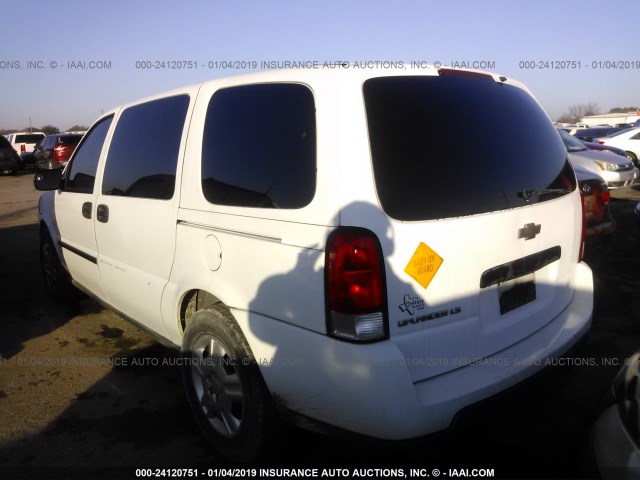 1GNDV23168D178123 - 2008 CHEVROLET UPLANDER LS WHITE photo 3