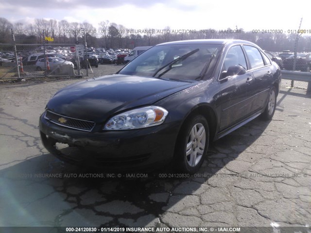 2G1WB5E34G1172785 - 2016 CHEVROLET IMPALA LIMITED LT GRAY photo 2