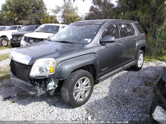 2CTALMEC9B6415158 - 2011 GMC TERRAIN SLE BLACK photo 2