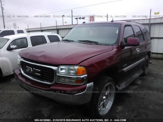 1GKEC13Z64J217778 - 2004 GMC YUKON MAROON photo 2