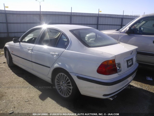 WBAAV53471JS90666 - 2001 BMW 330 I WHITE photo 3