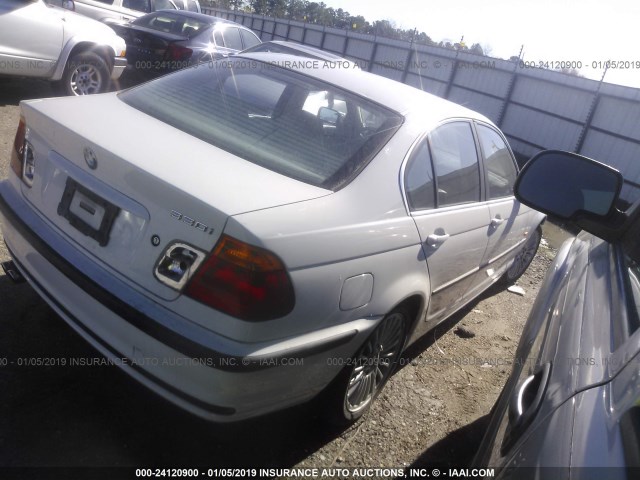 WBAAV53471JS90666 - 2001 BMW 330 I WHITE photo 4