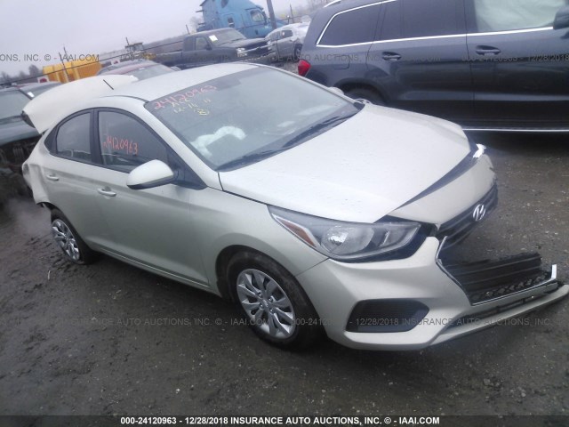 3KPC24A30JE035072 - 2018 HYUNDAI ACCENT SEL Champagne photo 1