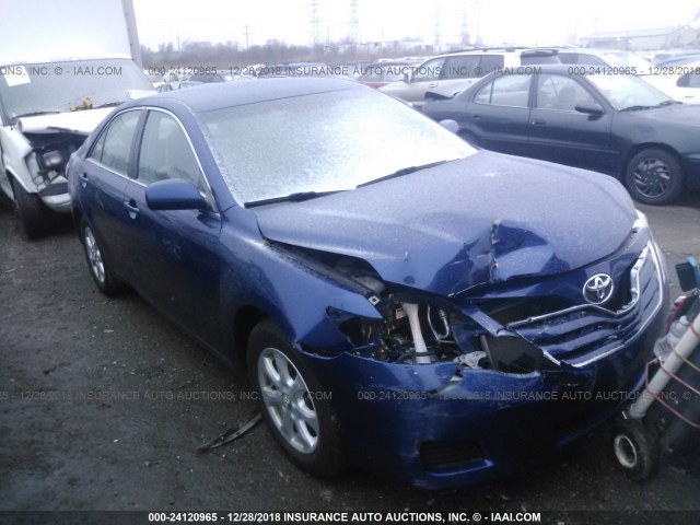 4T4BF3EK2BR103288 - 2011 TOYOTA CAMRY SE/LE/XLE BLUE photo 1