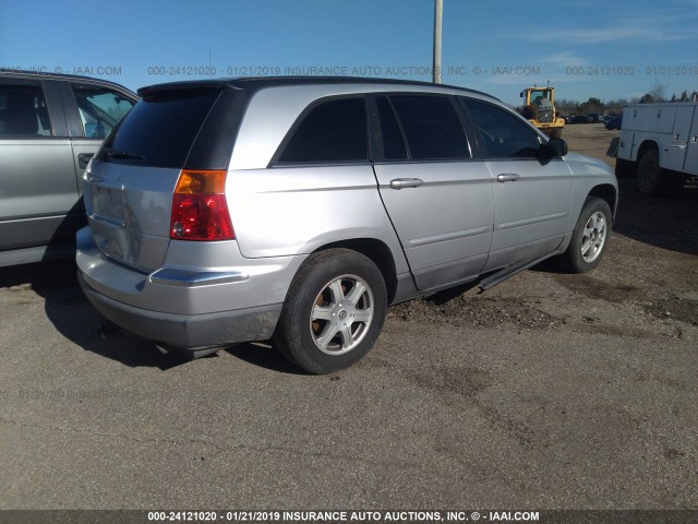 2C4GM68495R668129 - 2005 CHRYSLER PACIFICA TOURING GRAY photo 4