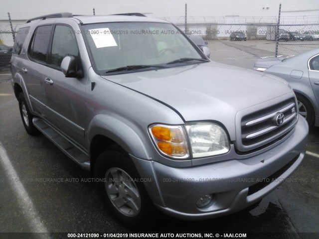 5TDBT48A32S115552 - 2002 TOYOTA SEQUOIA LIMITED SILVER photo 1