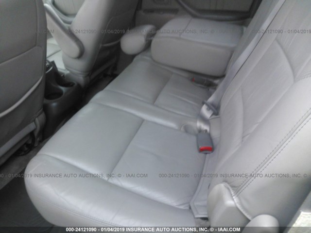 5TDBT48A32S115552 - 2002 TOYOTA SEQUOIA LIMITED SILVER photo 8