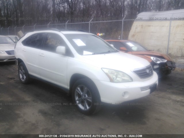 JTJHW31UX60033145 - 2006 LEXUS RX 400 WHITE photo 1