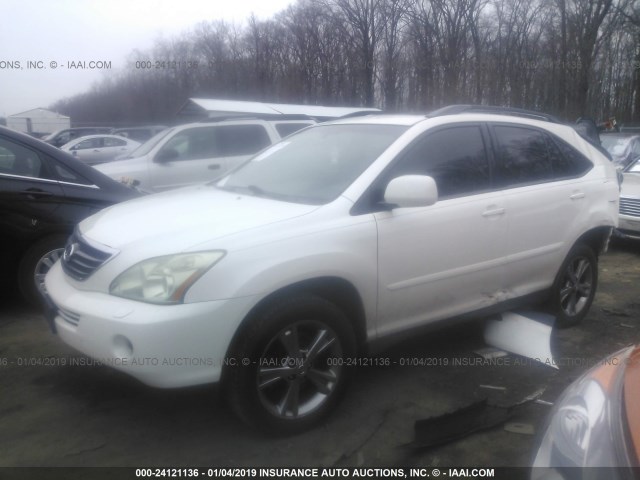 JTJHW31UX60033145 - 2006 LEXUS RX 400 WHITE photo 2