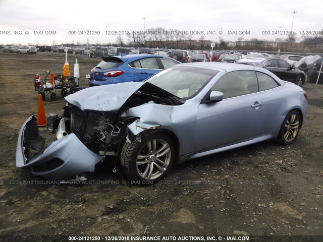 JN1CV6FEXAM354299 - 2010 INFINITI G37 SPORT BLUE photo 2