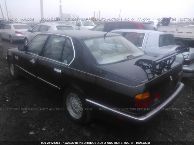 WBAGB4312NDB71949 - 1992 BMW 735 I AUTOMATIC BLACK photo 3