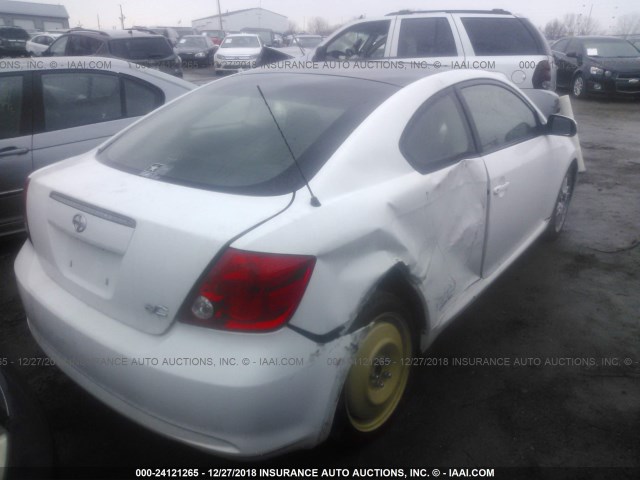 JTKDE167760075518 - 2006 TOYOTA SCION TC 白色 照片 4