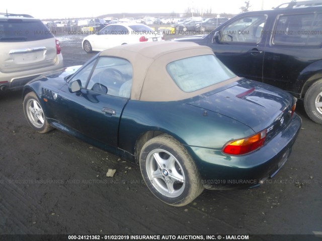 4USCH7334WLE09580 - 1998 BMW Z3 1.9 GREEN photo 3