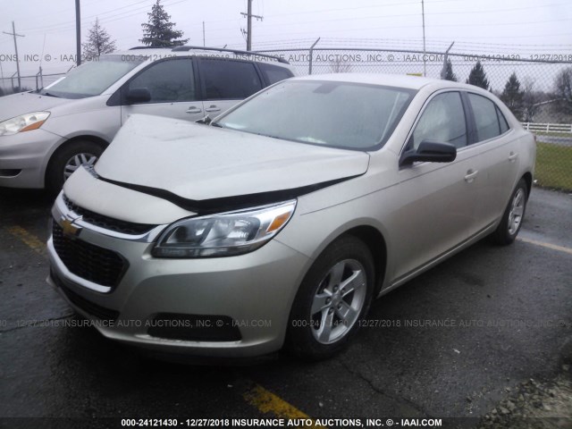 1G11B5SL2EF154046 - 2014 CHEVROLET MALIBU LS GOLD photo 2