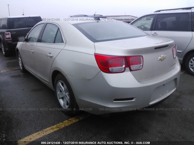 1G11B5SL2EF154046 - 2014 CHEVROLET MALIBU LS GOLD photo 3