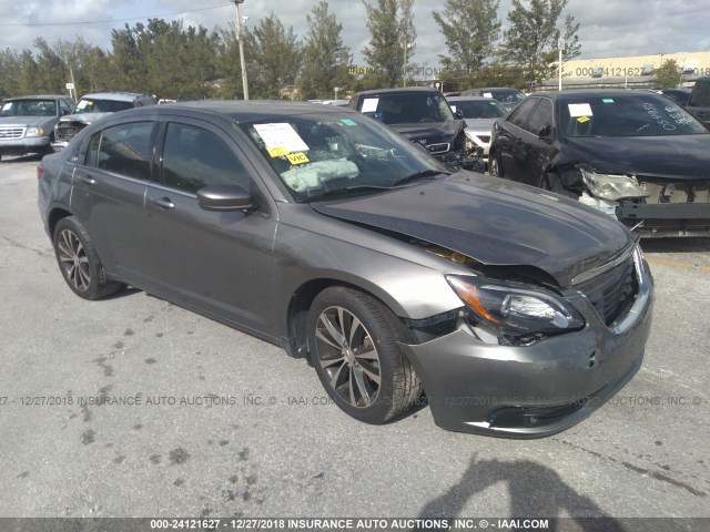 1C3CCBCG1DN738945 - 2013 CHRYSLER 200 LIMITED GRAY photo 1