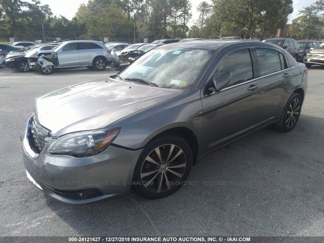 1C3CCBCG1DN738945 - 2013 CHRYSLER 200 LIMITED GRAY photo 2