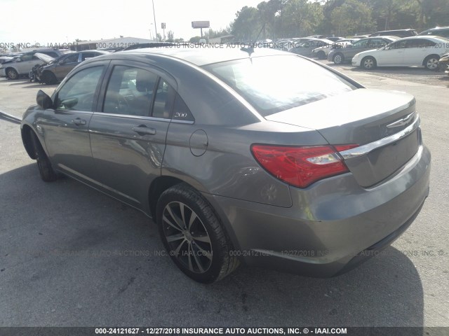 1C3CCBCG1DN738945 - 2013 CHRYSLER 200 LIMITED GRAY photo 3