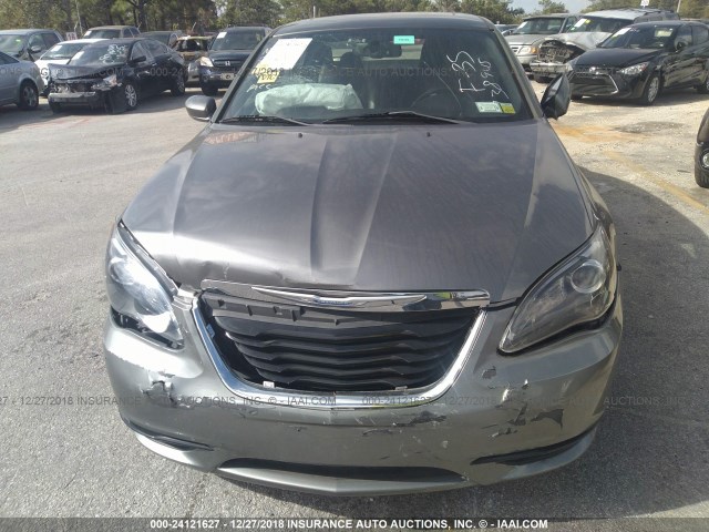 1C3CCBCG1DN738945 - 2013 CHRYSLER 200 LIMITED GRAY photo 6