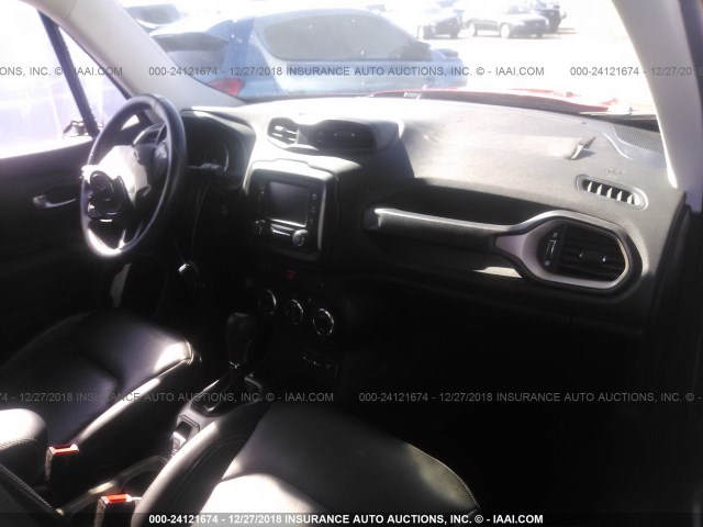 ZACCJADT4GPC84452 - 2016 JEEP RENEGADE LIMITED RED photo 5