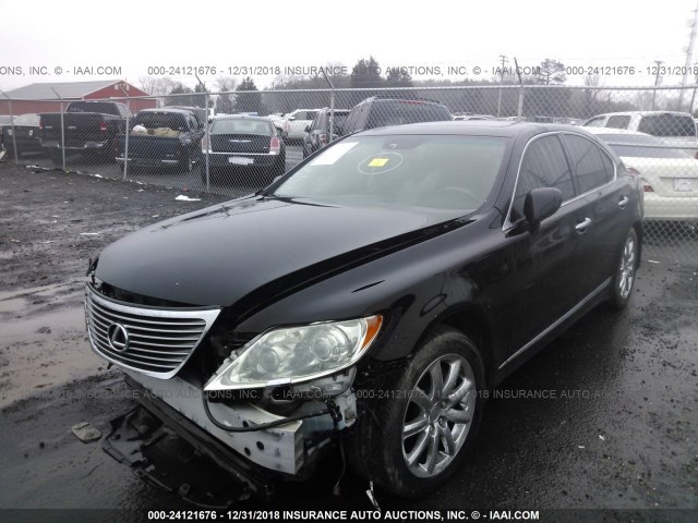 JTHBL46F485080919 - 2008 LEXUS LS 460 BLACK photo 2