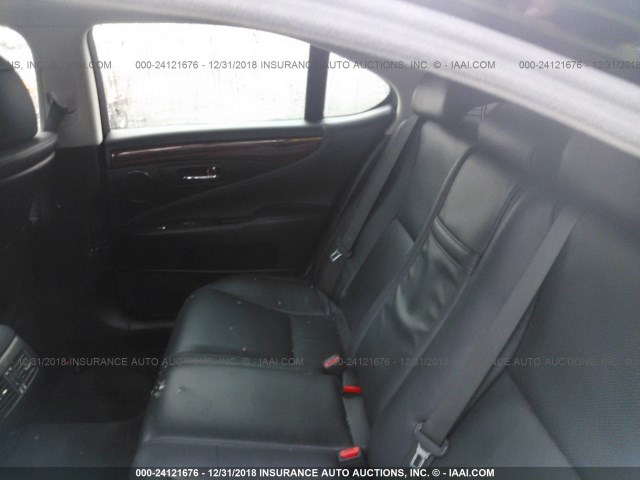 JTHBL46F485080919 - 2008 LEXUS LS 460 BLACK photo 8