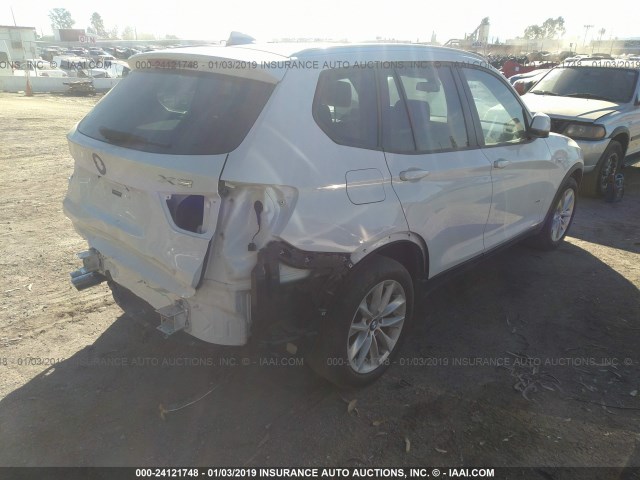 5UXWZ7C58G0R31998 - 2016 BMW X3 SDRIVE28I WHITE photo 4