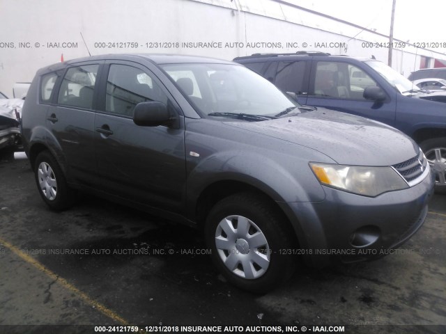JA4MS31X47U004493 - 2007 MITSUBISHI OUTLANDER ES/LS შავი ფოტო 1