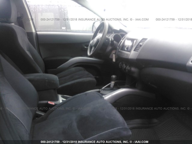 JA4MS31X47U004493 - 2007 MITSUBISHI OUTLANDER ES/LS შავი ფოტო 5