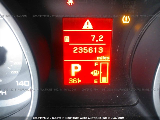 JA4MS31X47U004493 - 2007 MITSUBISHI OUTLANDER ES/LS შავი ფოტო 7