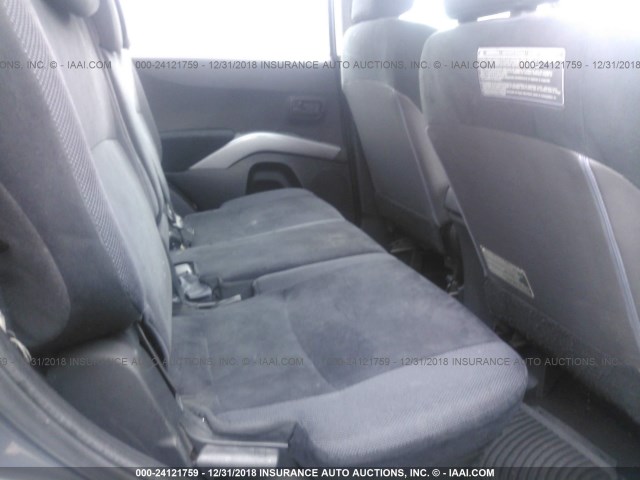 JA4MS31X47U004493 - 2007 MITSUBISHI OUTLANDER ES/LS შავი ფოტო 8