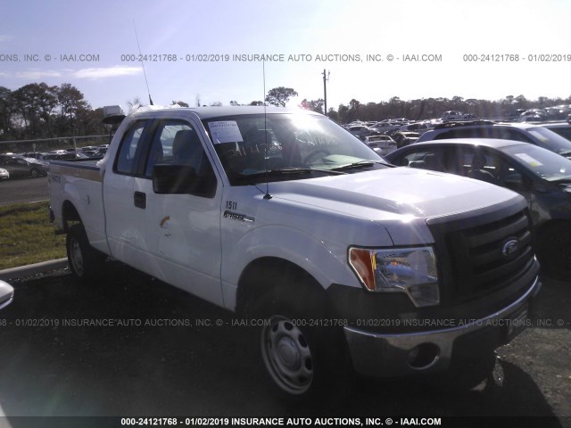 1FTEX1EM0CFB86871 - 2012 FORD F150 SUPER CAB WHITE photo 1