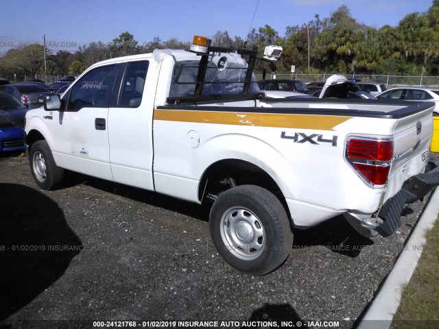 1FTEX1EM0CFB86871 - 2012 FORD F150 SUPER CAB WHITE photo 3