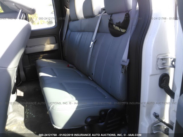 1FTEX1EM0CFB86871 - 2012 FORD F150 SUPER CAB WHITE photo 8