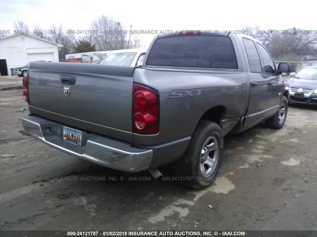 1D7HA18K48J205120 - 2008 DODGE RAM 1500 ST GRAY photo 4