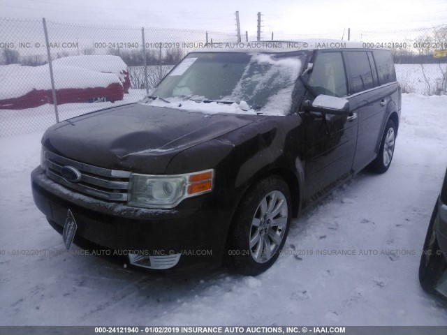 2FMDK53C79BA32479 - 2009 FORD FLEX LIMITED BURGUNDY photo 2