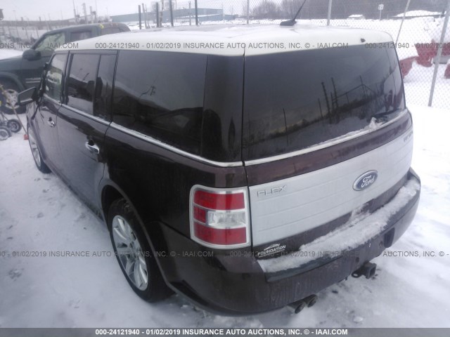 2FMDK53C79BA32479 - 2009 FORD FLEX LIMITED BURGUNDY photo 3