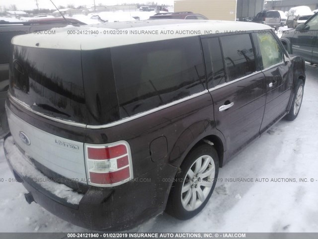 2FMDK53C79BA32479 - 2009 FORD FLEX LIMITED BURGUNDY photo 4