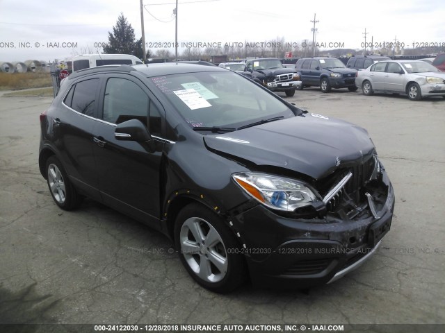 KL4CJASB3GB676756 - 2016 BUICK ENCORE GRAY photo 1