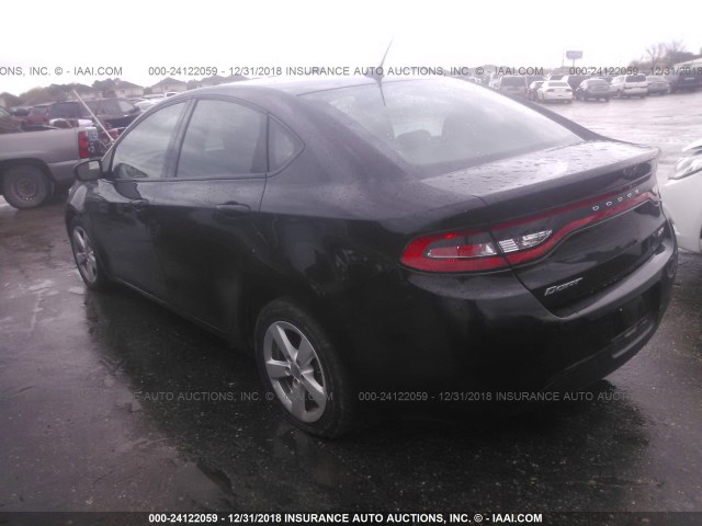 1C3CDFBB8GD660538 - 2016 DODGE DART SXT BLACK photo 3